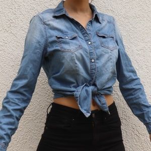 Demin Long Sleeve Shirt